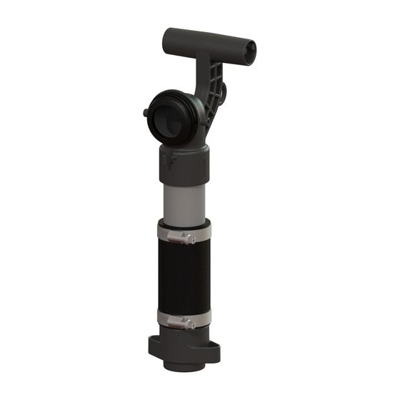 Kessel Steigleitung für T1 KTP 500/1000, Kunststoff Schwarz/Grau, 680112