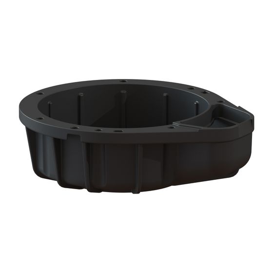 Kessel Spiralgehäuse Aqualift S, Kugeldurchgang 10mm, Kunststoff, Schwarz