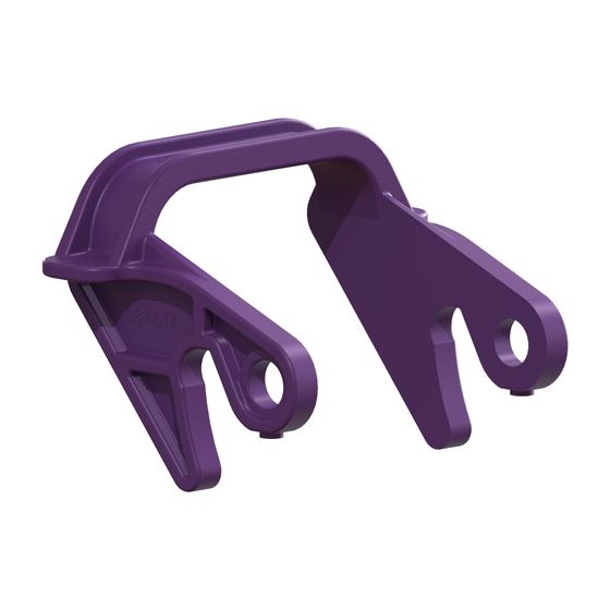 Kessel Einhandverschluss für DN 63, Kunststoff violett, 680380