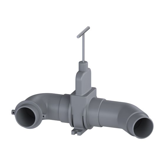 Kessel Druckleitung für Ecolift XL mit Absperrschieber, DN 63, 680383