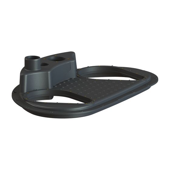 Kessel Pumpenplatte Ecolift XL, Kunststoff, Schwarz
