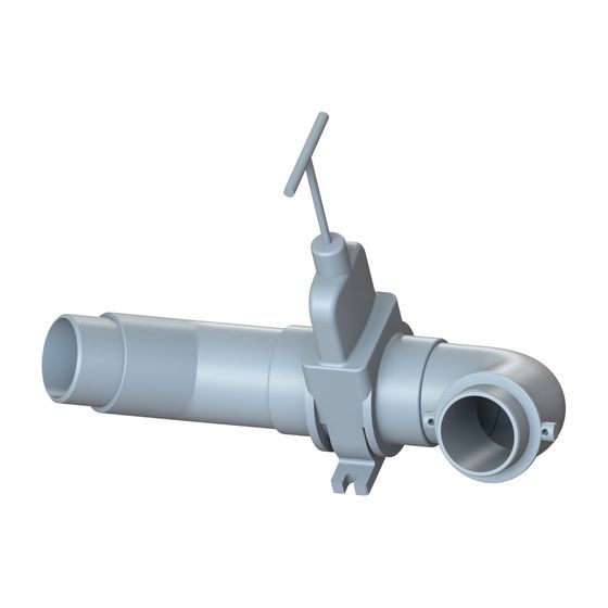 Kessel Druckleitung mit Absperrschieber für Ecolift XL, DN 63, 680402