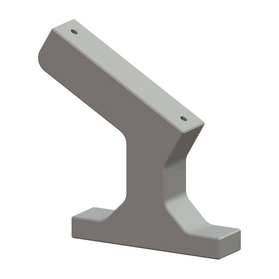 Kessel Stützrippe für Absperrschieber Ecolift XL, Kunststoff, Grau