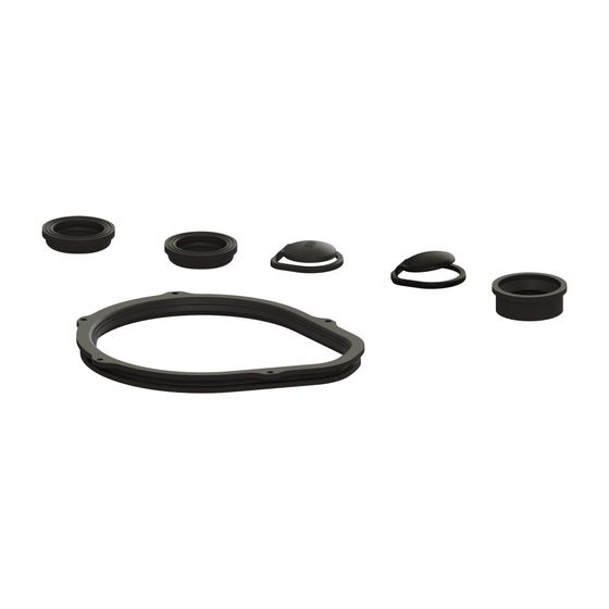 Kessel Dichtungsset für Aqualift F Compact Mono, Kunststoff Schwarz, 680453