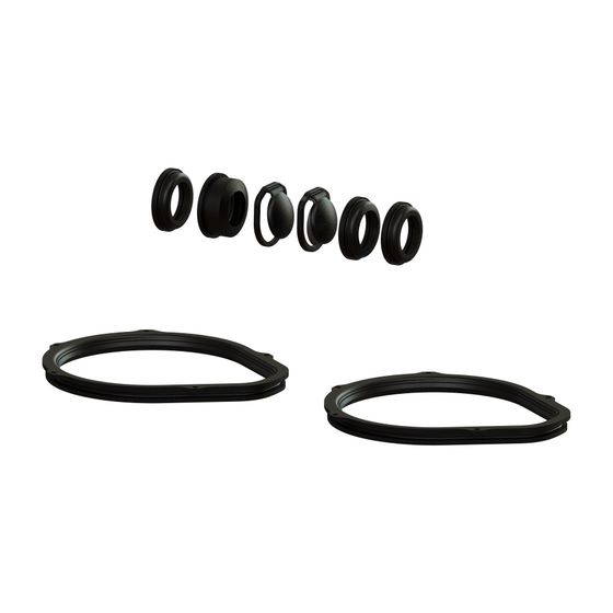 Kessel Dichtungsset für Aqualift F Compact Duo, Schwarz, 680454