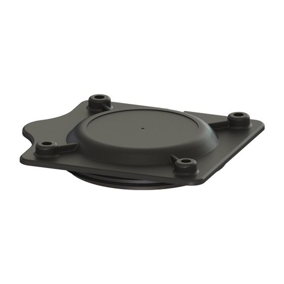 Kessel Reinigungsdeckel für Hebeanlagen, Durchmesser 150mm Kunststoff Schwarz, 680538