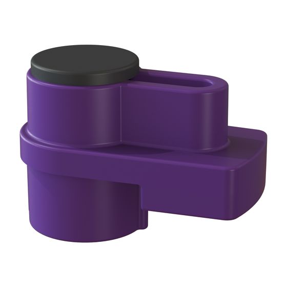 Kessel Drehverschluss für Pumpenverbindung, violett Kunststoff, 680762
