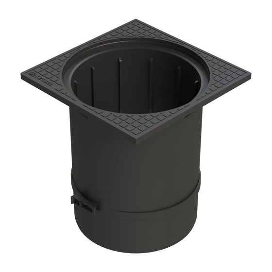 Kessel Aufsatzstück für LW 400, mit Klemmring, 440x400x400mm, 680311