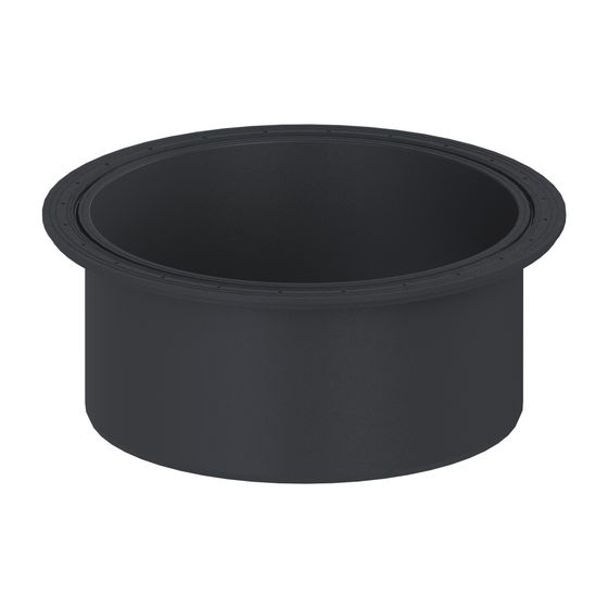 Kessel Aufsatzstück für LW 800 rund, V2A, 681090