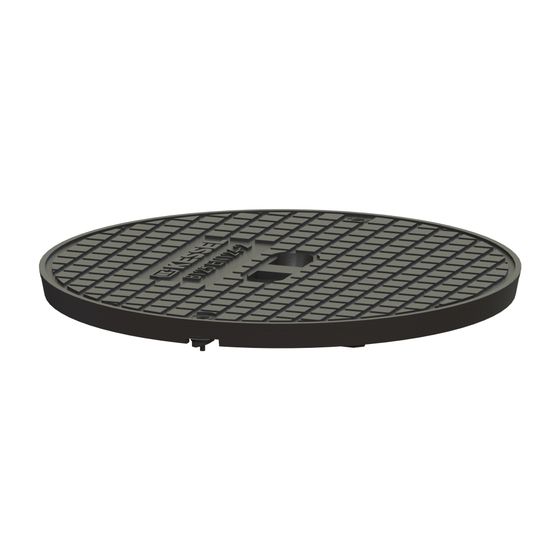Kessel Abdeckplatte für Aufsatzstücke, Grauguss Schwarz Klasse B 125, 850131