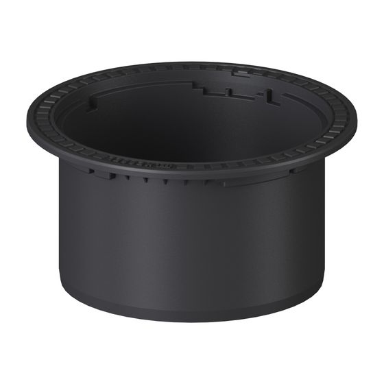Kessel Aufsatzstück LW 600, 65-329mm, Kunststoff, Schwarz