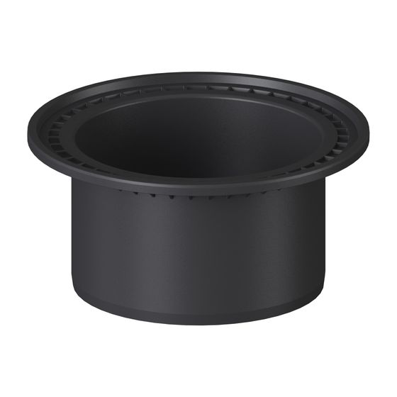 Kessel Aufsatzstück LW 600, 79-329mm, für Abdeckungen aus Betonguss, Kunststoff, Schwarz