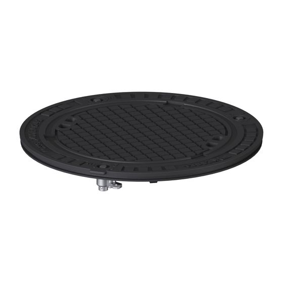 Kessel Abdeckplatte für Schachtsysteme, Klasse D 400, Grauguss, Lock und Lift, 648mm, 860160