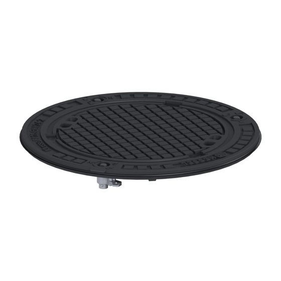 Kessel Abdeckplatte für Schachtsysteme, Klasse B 125, Grauguss, Lock und Lift, 648mm, 860161