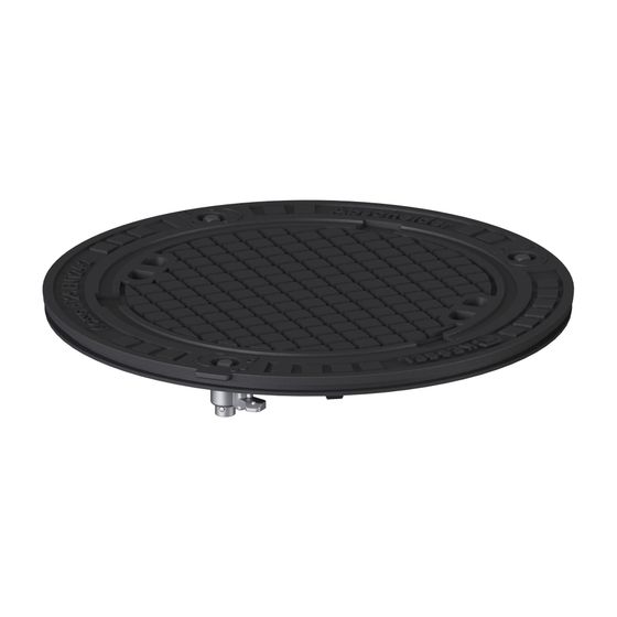 Kessel Abdeckplatte für Schachtsysteme, Klasse D 400, Grauguss, Lock und Lift, 860164
