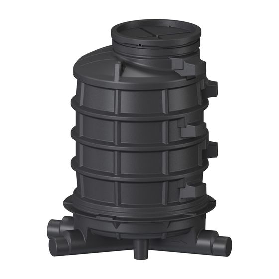 Kessel Standardschacht GT LW1000, 1.745mm, DN 150/200, 1 Zulauf rechts