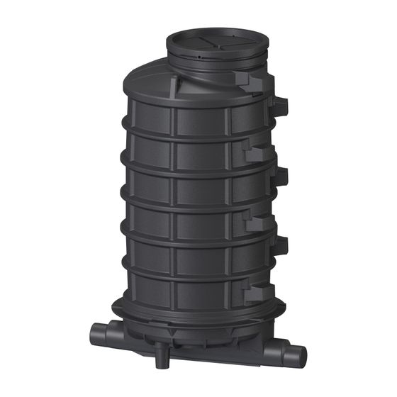 Kessel Standardschacht GT LW1000, DN 150/200 H 2.245mm, Polyethylen