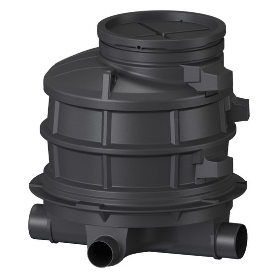Kessel Standardschacht GT LW1000, 1.070mm, DN 150/200, 1 Zulauf, Polyethylen