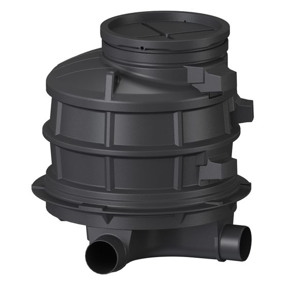 Kessel Standardschacht GT LW1000, DN 200, 1.070mm, rechts, Polyethylen