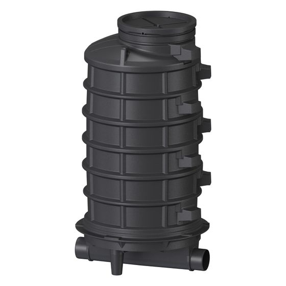 Kessel Standardschacht GT LW1000, 2.070mm, DN 150/200, 1 Zulauf links 90 Grad