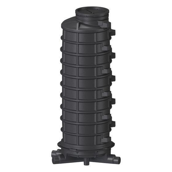 Kessel Standardschacht GT LW1000, 3.070mm, DN 150/200, 1 Zulauf rechts, 45 Grad