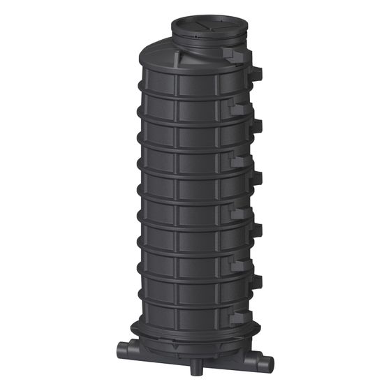 Kessel Standardschacht GT LW1000, 3.070mm, DN 150/200, 1 Zulauf links, 45 Grad