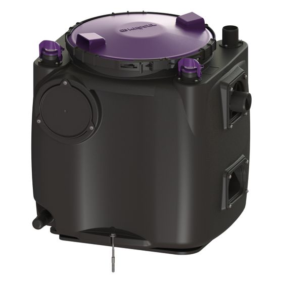 Kessel Hebeanlage Aqualift 100 Mono GTF 600, DN 100/50, max. Förderhöhe 8m, Kunststoff, Schwarz