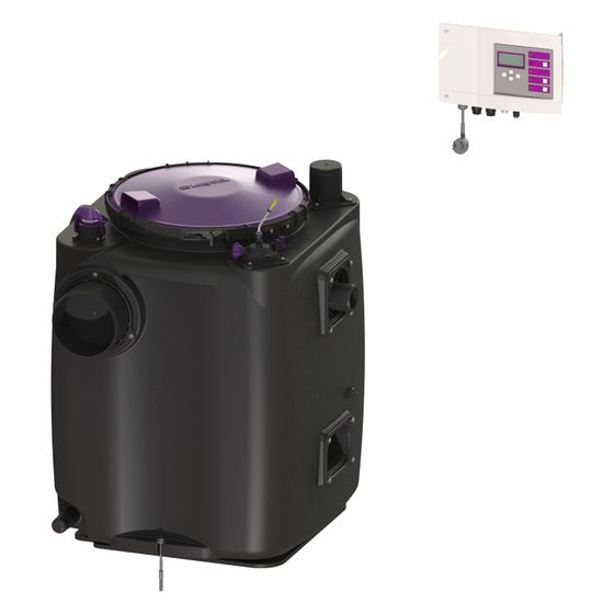 Kessel Hebeanlage Aqualift 200 Duo GTF 600, 12m3/h, max. Förderhöhe 8m, Kunststoff, Schwarz