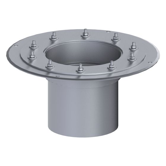 Kessel Zwischenstück für System 185, Edelstahl Pressdichtungsflansch, 55166
