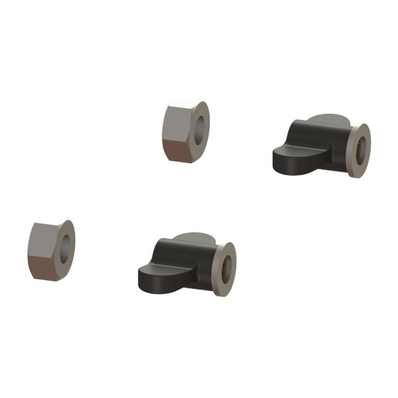 Kessel Mutter-Set für Pumpfix S Klappengehäuse, 2x M8 und 2x M10, 680830