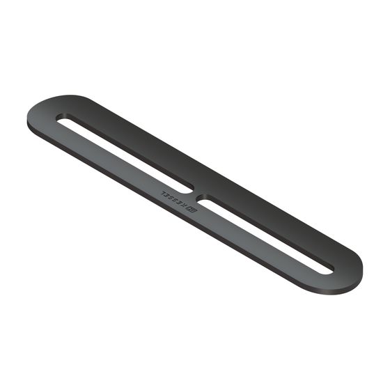 Kessel Einlegerost für Linearis Infinity, Edelstahl 1.4301, Black gebürstet, 680944