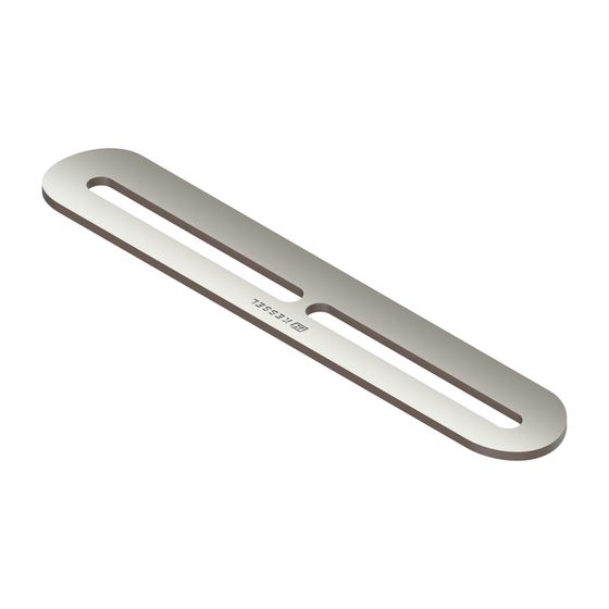 Kessel Einlegerost für Linearis Infinity, Edelstahl gebürstet, 33x193mm, 680945
