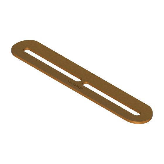 Kessel Einlegerost für Linearis Infinity, Bronze gebürstet, 193x33mm, 680946