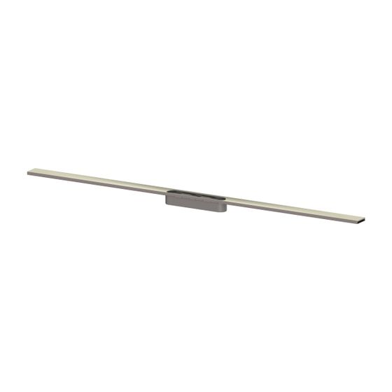 Kessel Rinnenprofil für Linearis Infinity, Edelstahl gebürstet 1.100mm, 681006