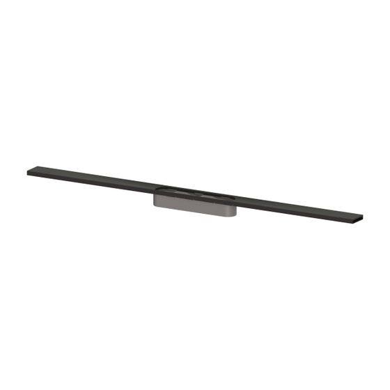 Kessel Rinnenprofil für Linearis Infinity, 800mm, Black gebürstet, 681017