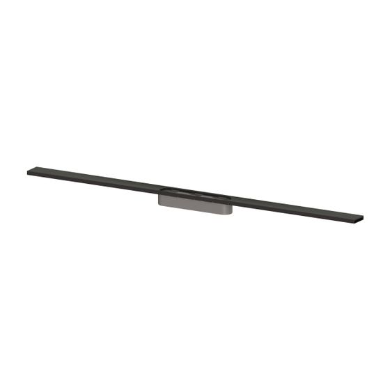 Kessel Rinnenprofil für Linearis Infinity, 900mm, Black gebürstet, 681018