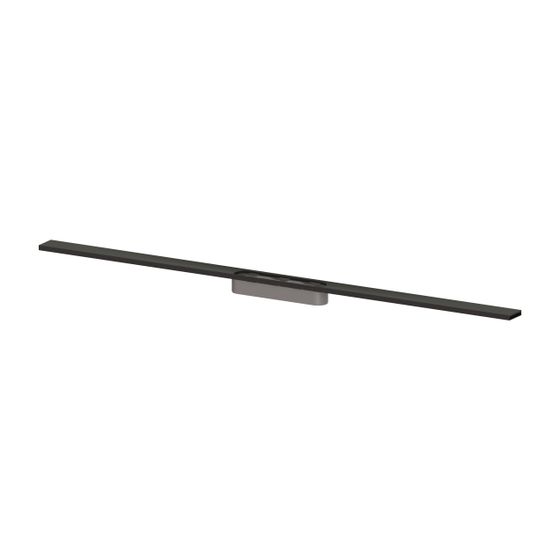 Kessel Rinnenprofil für Linearis Infinity, 1.000mm, Black gebürstet, 681019