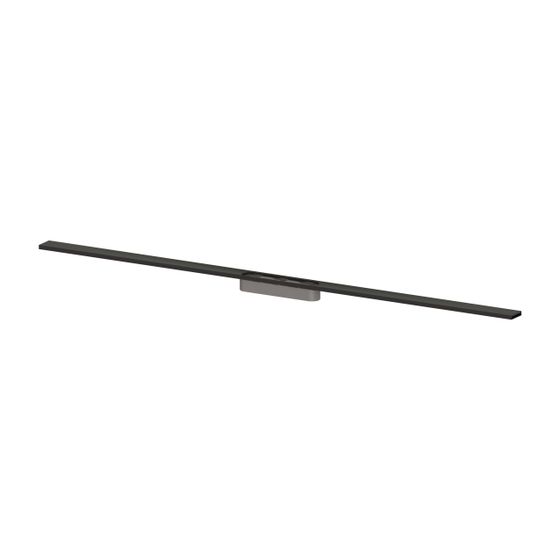 Kessel Rinnenprofil für Linearis Infinity 1.200mm, Black gebürstet, 681021