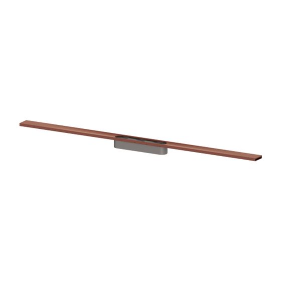 Kessel Rinnenprofil für Linearis Infinity, 900mm, Copper gebürstet, 681023