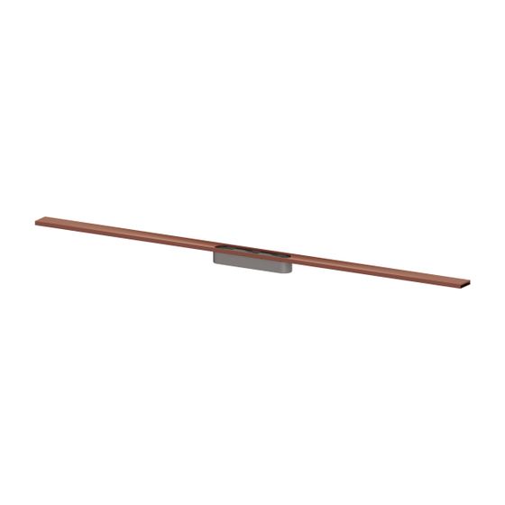 Kessel Rinnenprofil für Linearis Infinity, 1.100mm, Copper gebürstet, Edelstahl 1.4404, 681025