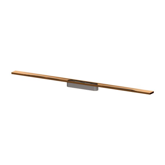 Kessel Rinnenprofil für Linearis Infinity, 900mm, Bronze gebürstet, 681028