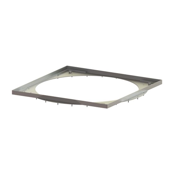 Kessel Abdeckplatte Rahmen für K 3, Edelstahl, 680656
