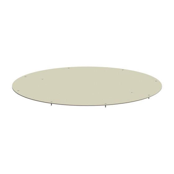 Kessel Abdeckplatte rund für K 3, Edelstahl, Durchmesser 960mm, 680659