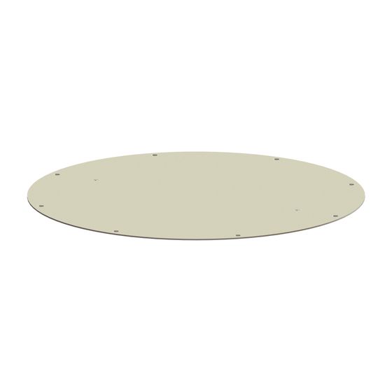 Kessel Abdeckplatte rund für K 3, Edelstahl, 960mm, 680660