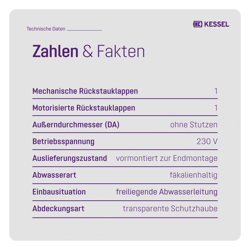 Kessel Rückstaupumpanlage Pumpfix F, ohne Stutzen, freiliegend... KESSEL-24000 4026092053898 (Abb. 6)