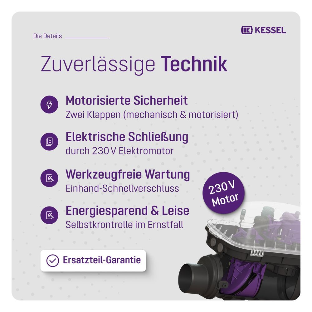 Kessel Rückstaupumpanlage Pumpfix F DN 125, freiliegend... KESSEL-24125 4026092046494 (Abb. 4)