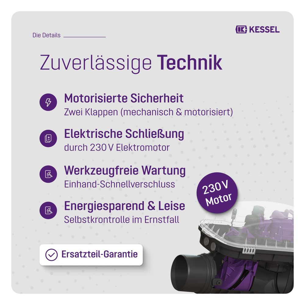 Kessel Rückstaupumpanlage Pumpfix F DN 150, freiliegend... KESSEL-24150 4026092046500 (Abb. 4)