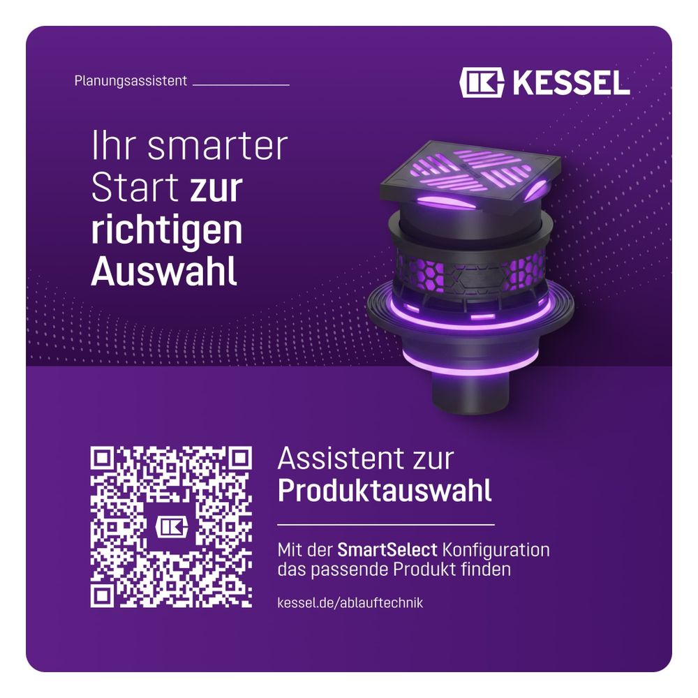 Kessel Kellerablauf Universale Plus, Schwarz, mit Rückstauverschluss, Auslauf senkrecht... KESSEL-27631 4026092096864 (Abb. 7)