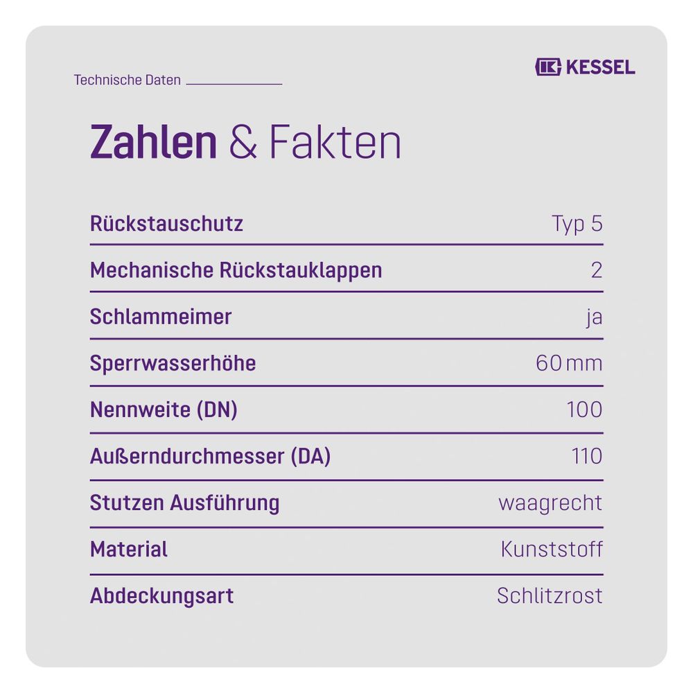 Kessel Grundkörper Der Universale DN 100, mit Rückstauschutz, Rost Edelstahl... KESSEL-27621 4026092007839 (Abb. 6)