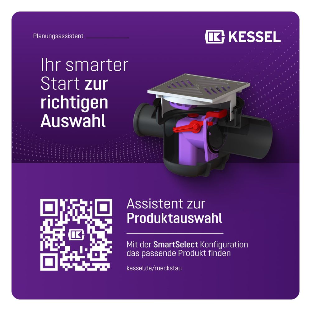 Kessel Grundkörper Der Universale DN 100, mit Rückstauschutz, Rost Edelstahl... KESSEL-27621 4026092007839 (Abb. 7)